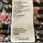 Cleobella Bohemian Ruffle Brynlee Blouse Fan Print Small Organic Indian Cotton Photo 13