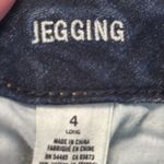 American Eagle  Outfitters Denim Blue Stretch Jeggings Size 4 Long EUC #2526 Photo 8