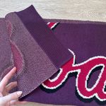 Coach NWT Script Print Wool Blend Knit Logo Muffler Scarf Photo 5