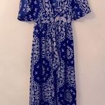 Showpo Faux Wrap Jumper Blue Size 6 Photo 0