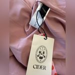 Cider NWT Assymetric Neck‎ Ruched Maxi Dress in Pink Size XS Photo 7