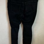 Old Navy Pop Icon Skinny Black Distressed Mid Rise Short Denim Jeans Photo 5