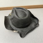 Peter Grimm Women Cowboy Hat Black Leopard Crosses Rhinestones Embellished Photo 4