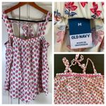 Old Navy  Womens M Boho Festival Flowy Romantic Floral Tie Back Tank Top Indie Photo 10