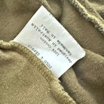 ZULU & ZEPHYR | Olive Army Green Terrycloth Gathered Drawstring Shorts | Medium Photo 3