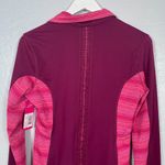 Moving Comfort  Women M Maroon Pink Crimson Foxie Full Zip Coat Jacket Pocket Run Photo 7