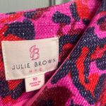 Julie Brown Colorful A Line Dress Size 10 Pink Leopard Cheetah Party Event Photo 2