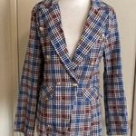 Last One❣️Women's Casual Long Sleeve Lapel Button Slim Work Office Plaid Blazer Jacket Size M Photo 4