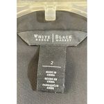 White House | Black Market White House/Black Market Black Surplice Top Roll Tab Sleeve‎ Blouse - Size 2 Photo 5
