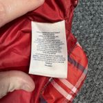 Lands' End  Red Plaid Down Puffer Coat Jacket Women's Small 6/8 Photo 4