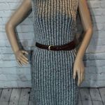 Gray Ribbed Turtleneck Knit Sleeveless Sweater Dress OSFM Size undefined Photo 1