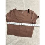 Aerie Brand New Offline by  Women's Size Medium Brown Real Good Cropped Top Shirt Photo 8