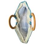 Loft BOHO Woven Jute & Rattan Woven Summer Spring Clutch Purse Bags TWO VIBRANT COLOR Photo 3