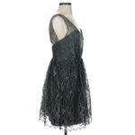 Hayley Paige Occasions Gray Silver Cocktail Dress Lace 2 Photo 3