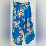Tommy Bahama Blue Floral Crop Wrap Pants New Without Tags! Size XS / TP Photo 2