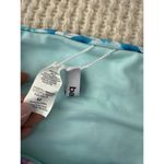 Bar III  Women's Bikini Bottom Blue Floral Tropical Side Cut out Size Medium Photo 4