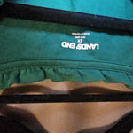Lands' End  Emerald Green Long Sleeve Blouse Photo 2
