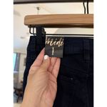 Ymi Women's Black Size 1 Dark Denim Jeans 3 button Mid Rise Photo 2