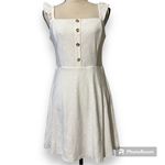 As You Wish AS U WISH sz large juniors white pullover dress lined summer wedding graduation Photo 0