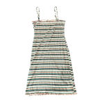 Ambiance Size Small Striped Cami Strap Dress Ruffled Hem‎ Green Photo 3