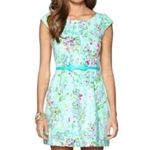 Lilly Pulitzer  Briella Poolside Blue Southern Charm Dress Size Small - RARE FIND Photo 0