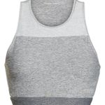 Outdoor Voices Tri-Tone Slashback Crop Top - Heathered Grey - XS Photo 4