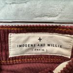 Imogene and Willie Women Corduroy Pants Amelia 27 Straight Leg Russet Quiet Luxe Red Photo 3