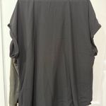 Halara  Black Women's V-neck Blouse Tunic Top Flowy Cap Sleeve NWT Size Large Photo 7