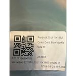 Halara Brand New  Women's Size Medium Dark Blue Waffle Knit Button Down Shirt Photo 5