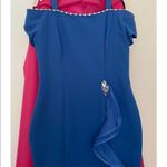 Brilliant Blue Van Cleve Mother Of The Groom Dress Size 14 Photo 7