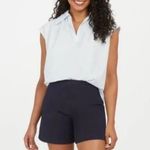 Spanx NWT  Polished Stretch 6" Shorts In Classic Navy SZ-1X Photo 0