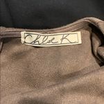 Chloe K  Brown Suede Mini Shift Dress Pockets Small Photo 8