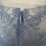 Azazie  Elegant Blue Lace Wedding Dress Photo 8