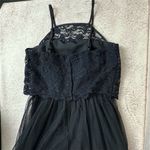 BCBGeneration Women's Halter Tulle Lace Dress Black Size 2 Photo 13
