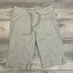 Karen Scott Tan Elastic Drawstring Waist Pull On Shorts w/ Side Pockets Size PP Photo 0