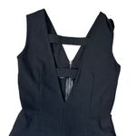 D. Exterior Black Jumpsuit Deep V Photo 1