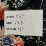 Navy Floral Dress Size XL Zara Floral Wedding Guest Dress Photo 2