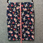 Philosophy Bold Floral Pencil Skirt Navy Stretch Workwear Size 10 Midi Workwear Blue Photo 2