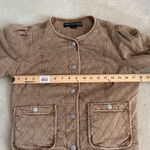 Veronica Beard Camilla Quilted Jacket in Tan Sierra Size Medium Photo 13