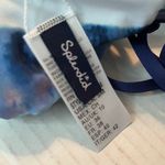 Splendid  Swim Top Tie Dye Stripe Reversible Soft Cup Bandeau Bikini Top Sz S NWT Photo 11