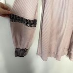 Free People cotton pink black white knit sweater top comfortable casual dress Photo 2