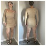 Princess Polly  Dress Ribbed Bodycon Long Sleeve Adjustable Stretchy 4 Photo 1