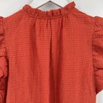 Marie Oliver Marie Oliver Merrit Linen Blend Ruffle Cap Sleeve Top V-Neck Blouse Size XXS Photo 6