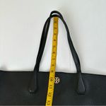 Tory Burch Perry Pebbled Leather Tote Bag Black Large Photo 8