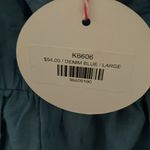 Umgee : Denim Blue Peasant style dress with ruffles & puff sleeves- Large Photo 4