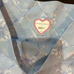 Love Shack Fancy  Light Blue Bow Print Bike Shorts Photo 1