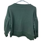 Something Navy  Greta Henley Olive Sweatshirt Women's Size XS Bell Sleeves Green Photo 4