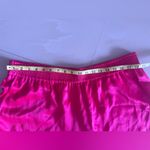 ZARA Pink Magenta Elastic Waist Satin Split Hem Trousers Pants XXL hot pink Photo 14