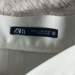 ZARA White Pleated Skirt with brown Belt Photo 2