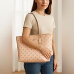 Coach F66926 Reversible City Tote with Floral Ditsy Print in Light Pink GUC Photo 1